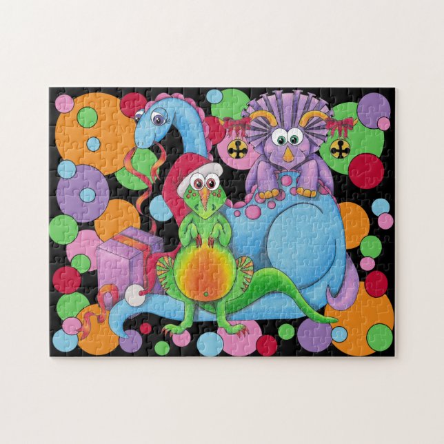 DINOmite jul!! Pussel (Horisontell)