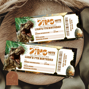 Dinomite Jurassic Birthday Biljett