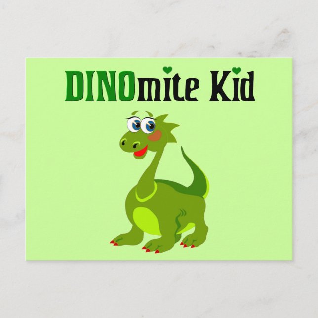 Dinomite Kid Vykort (Framsida)
