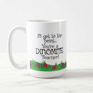 Dinomite lärare! Lärare gåva, Dinosaurmugg, Kaffemugg
