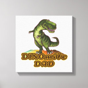 Dinomite Pappa Canvastryck