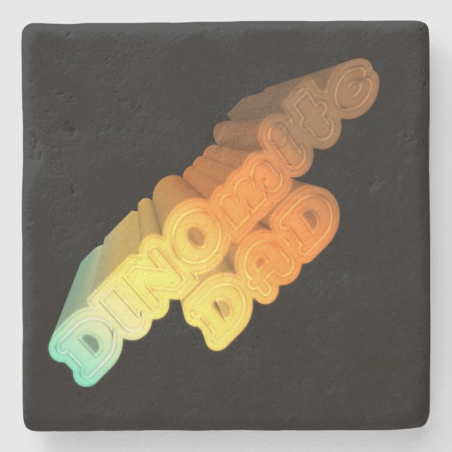 Dinomite Pappa Ord Underlägg Sten (Framsidan)