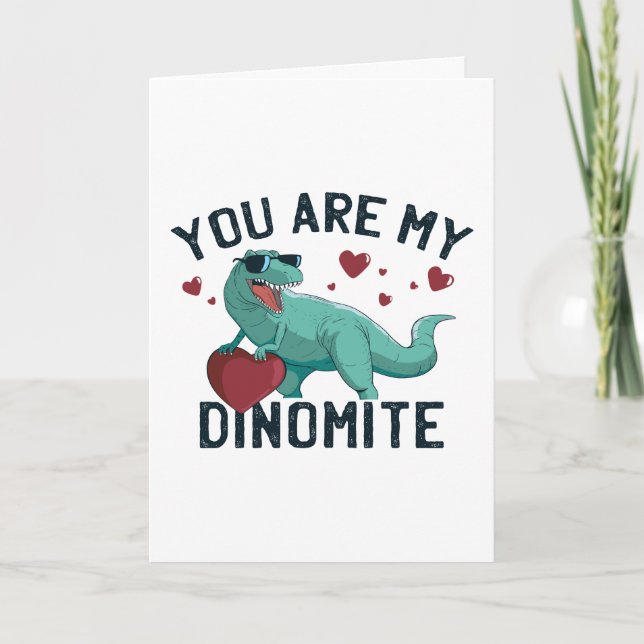 Dinomite Valentine Humor Kort (Framsida)