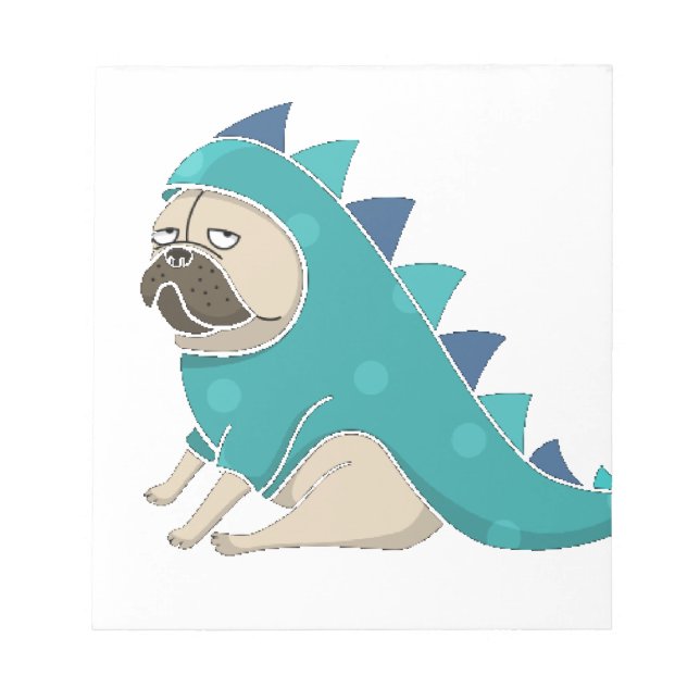 dinopug anteckningsblock (Framsida)