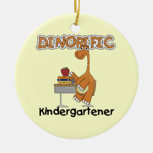 Dinorific KindergartenerT-tröja och gåvor Julgransprydnad Keramik
