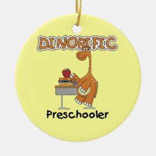 Dinorific PreschoolerT-tröja och gåvor Julgransprydnad Keramik