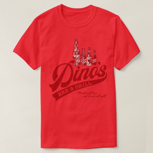 Dinos Bar och Grill T Shirt (Design framsida)
