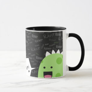 Dinos går den Rawr muggen Mugg