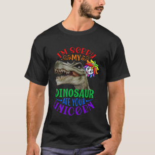 Dinos, jag är ledsen att min Dinosaur Ate er Unico T Shirt