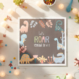 Dinos låt oss roar barns födelsedag pappersservett