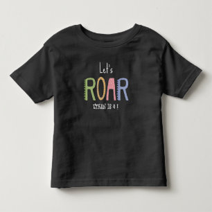 Dinos låt oss roar barns födelsedag t shirt