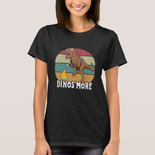 Dinos more Camping Dinosaur Trex Camp Camper Smore T Shirt