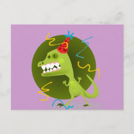 Dinos Sten - Dinosaur-Födelsedagsfesten Inbjudan Vykort
