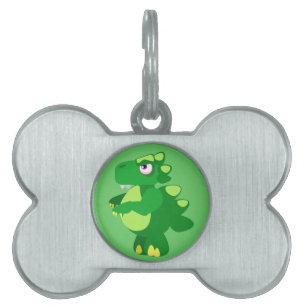 Dinosauer Namnbricka Husdjur