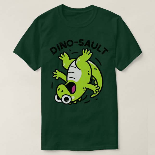 Dinosault Funny Dinosaur Pun 1 T Shirt (Design framsida)