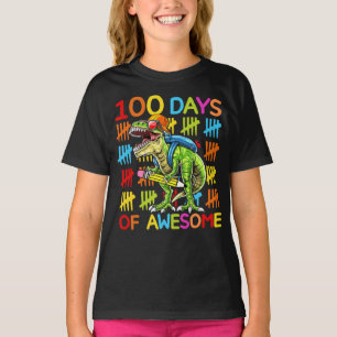 Dinosaur 100 dagar i skolan Back to school T Shirt
