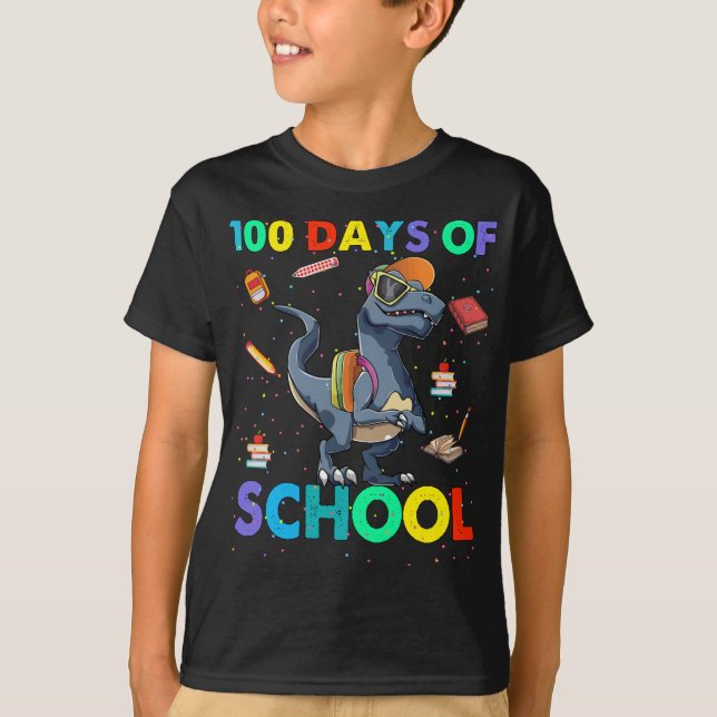 Dinosaur 100 skoldag t shirt (Framsida)