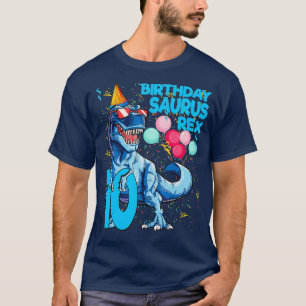 Dinosaur 10:e födelsedag T Rex 10-årig gåva Shirt