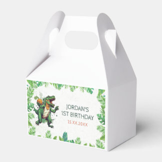 Dinosaur 1:a födelsedagen Party Presentaskar
