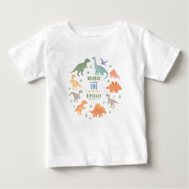 Dinosaur 1-års födelsedagsfest | Söt Forntid T Shirt