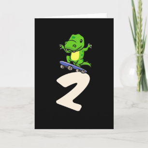 Dinosaur 2:a födelsedag - gåvor för barn i Skatebo Kort