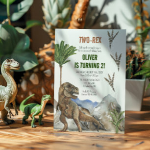 Dinosaur 2:a födelsedag spara datumet