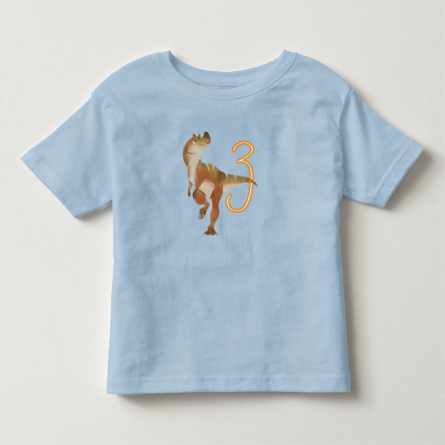 Dinosaur 3-årsdag     t shirt (Framsida)