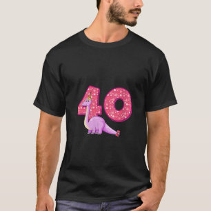 Dinosaur 40: e födelsedag Dinosaur 40 år T Shirt