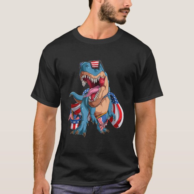 dinosaur 4:e juvelungar pojkar manar amerisaurus t t shirt (Framsida)
