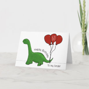 Dinosaur 60-årsmorbror kort
