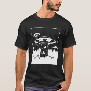Dinosaur Abduction Alien Sci-Fi UFO Extraterrestri T Shirt