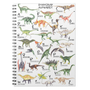 Dinosaur Alphabet Anteckningsbok
