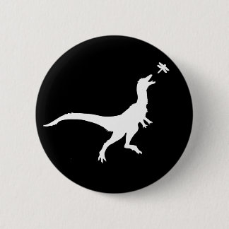 Dinosaur and Dragonfly Button Knapp