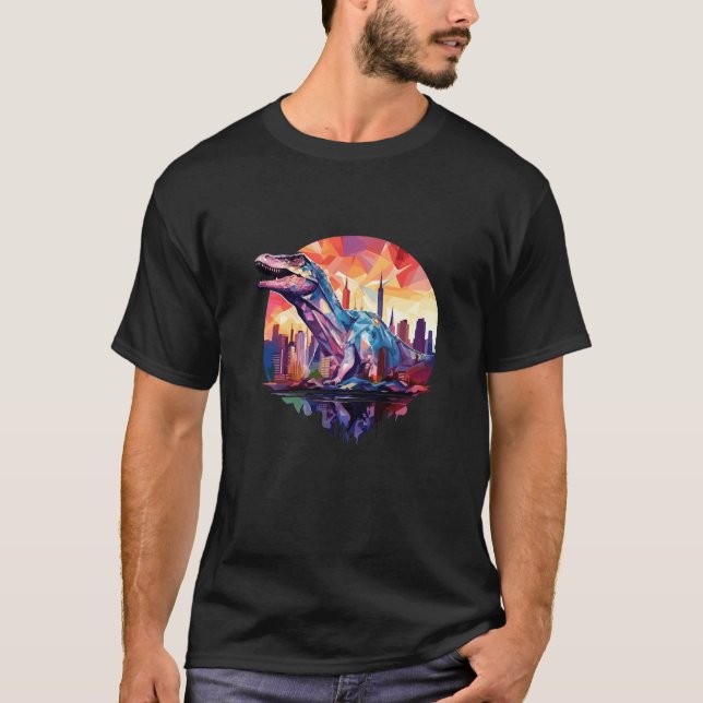 Dinosaur Animal World Vild Beast Predator Creature T Shirt (Framsida)