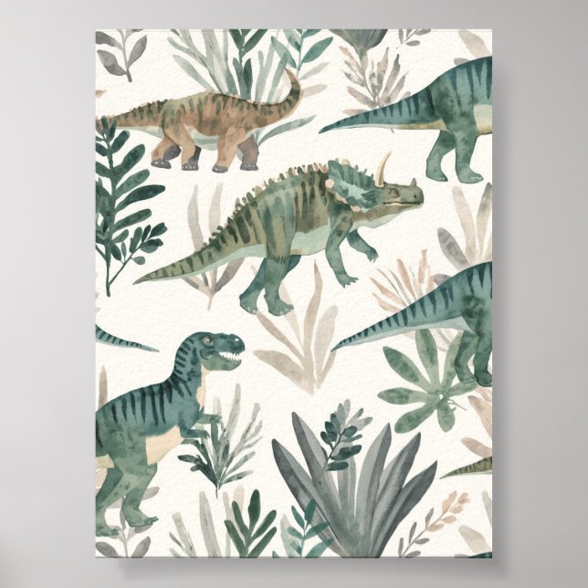 Dinosaur Anpassad Sängkammare Affisch  (Framsidan)