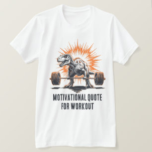 Dinosaur Anpassad text för träning Gym Fitness T Shirt