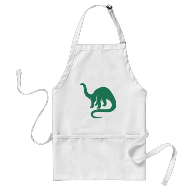 Dinosaur Apron Grönt Förkläde (Framsidan)