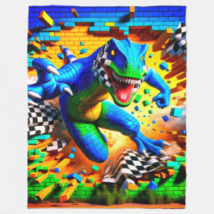 Dinosaur Art Fleecefilt