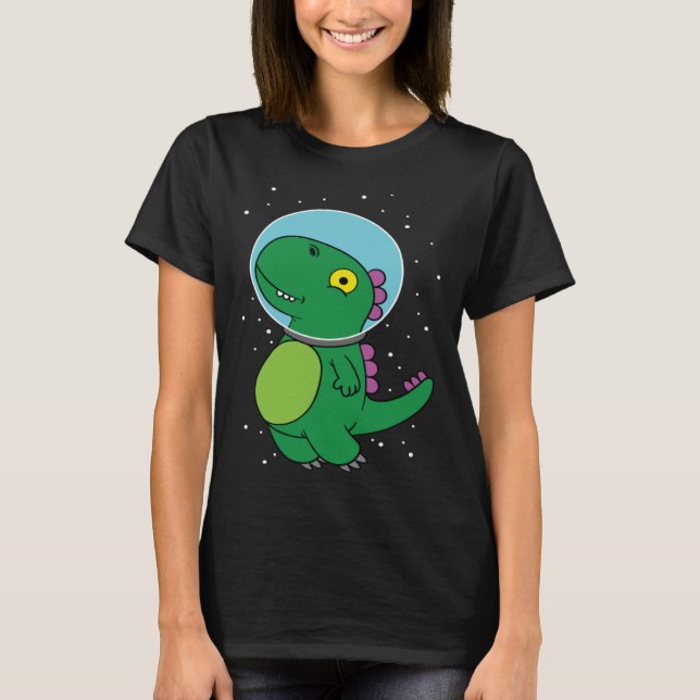 Dinosaur astronaut children's gift for space fans t shirt (Framsida)