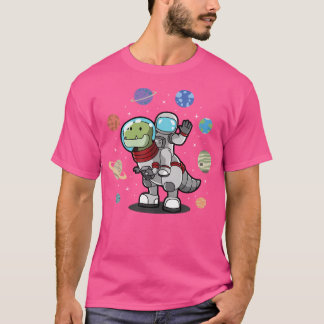 Dinosaur Astronaut Planets Space Dino Space Space  T Shirt
