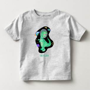 Dinosaur Astronaut Yttre Rymden  T Shirt