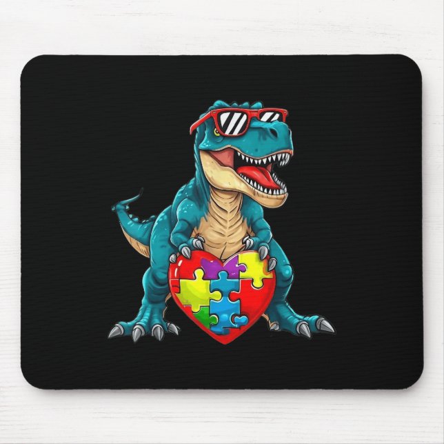 Dinosaur Autism Awareness Puzzle Delar Boys Kids Musmatta (Framsidan)
