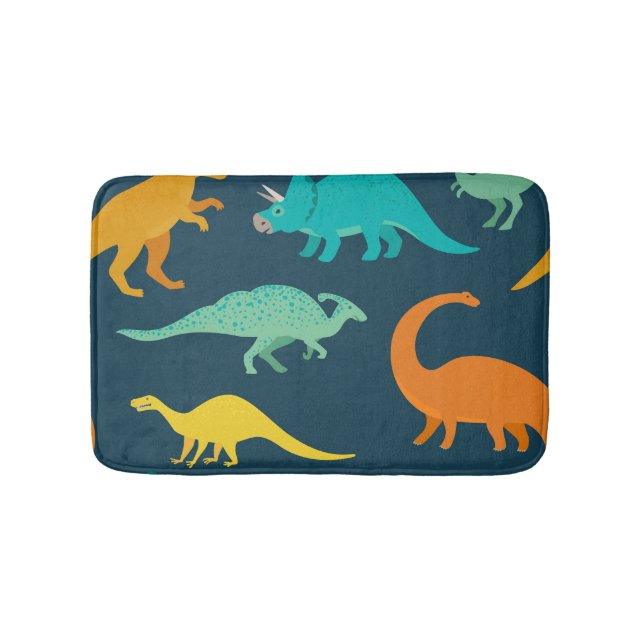 Dinosaur Äventyr: Kids' Nursery Tapet Badrumsmatta (Framsidan)