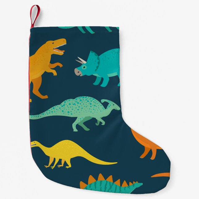 Dinosaur Äventyr: Kids' Nursery Tapet Liten Julstrumpa (Framsidan)
