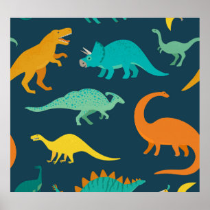 Dinosaur Äventyr: Kids' Nursery Tapet Poster