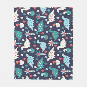 Dinosaur Äventyr sömlös design Fleecefilt