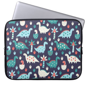 Dinosaur Äventyr sömlös design Laptop Fodral
