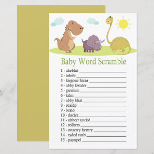 Dinosaur Baby ordklubbning spel