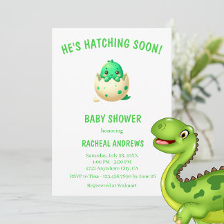 Dinosaur Baby Shower Baby Shower Inbjudningar