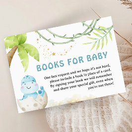 Dinosaur Baby Shower Boy Book For Baby Tilläggskort